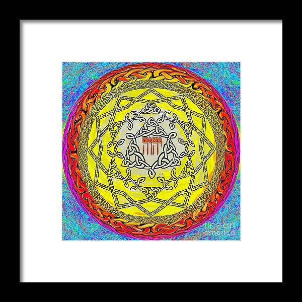 Yhwh Framed Print featuring the painting Psalm 37 by Hidden Mountain