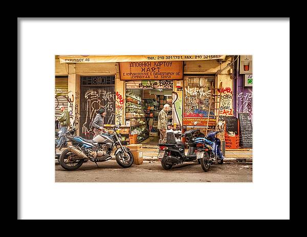 City Framed Print featuring the photograph Psiry Athens by Zvika Parush