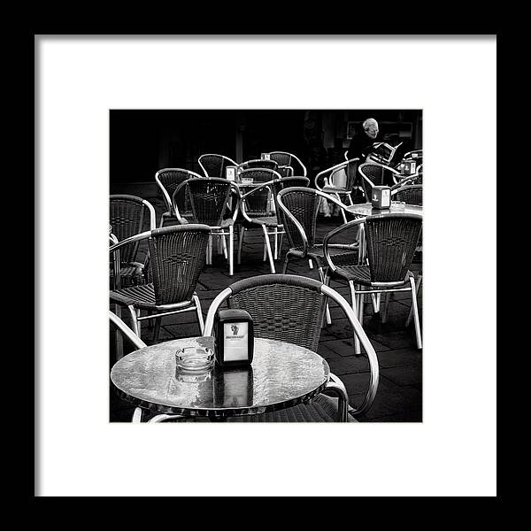 Chairs Framed Print featuring the photograph Pub Chairs by Tommaso Pessotto