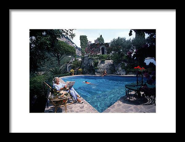 1980-1989 Framed Print featuring the photograph Publisher At Leisure by Slim Aarons