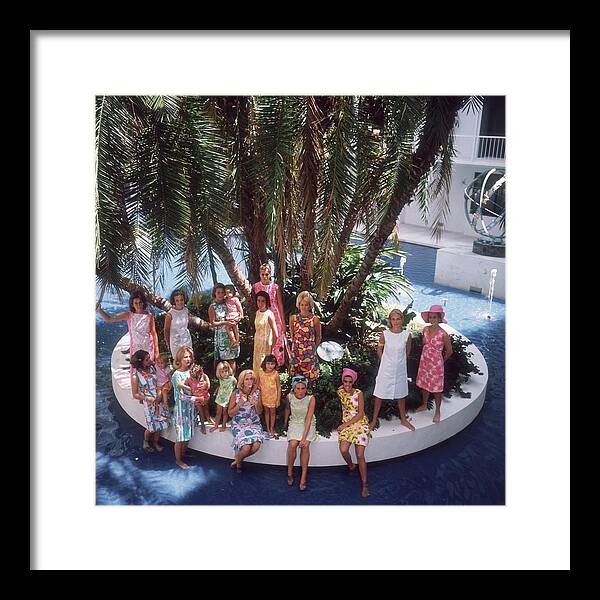 Child Framed Print featuring the photograph Pulitzer Fashions by Slim Aarons