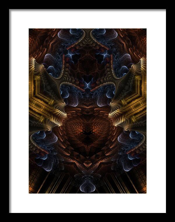 Pattern Framed Print featuring the digital art Pvm3prr90 by Rolando Burbon