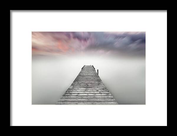 Albufera Framed Print featuring the photograph Quay by Joaquin Guerola