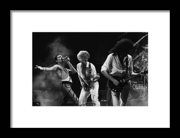 Rock Music Framed Print featuring the photograph Queen Live by Express Newspapers