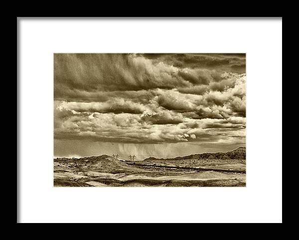 Rain Framed Print featuring the photograph Rain is Coming by Tom Kelly