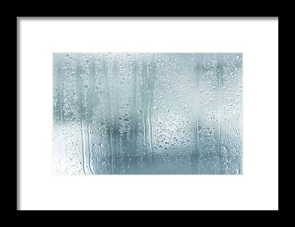 Spray Framed Print featuring the photograph Raindrops On A Window by Jasmina007