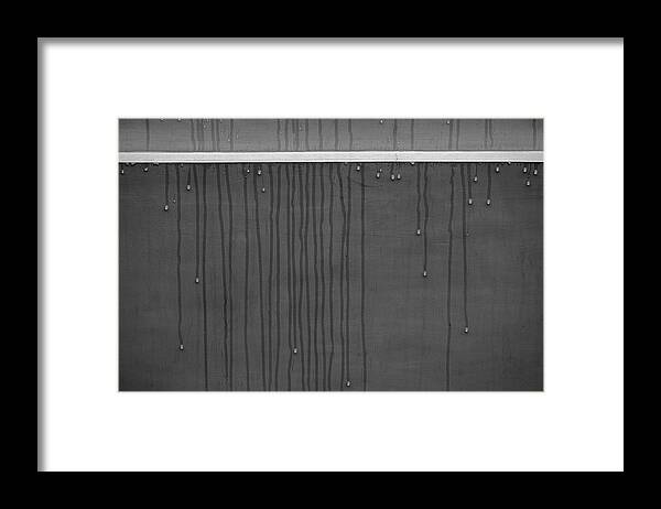 Minimalism Framed Print featuring the photograph Raindrops by Prakash Ghai