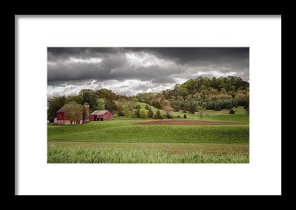 Barn Framed Print featuring the photograph Rains Coming by Susan Rissi Tregoning