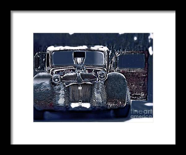 Cars Framed Print featuring the mixed media Rat-Rod by DB Hayes