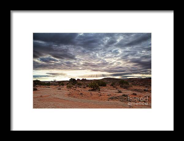 Canyonlands Framed Print featuring the photograph Rays of Morning by Jim Garrison