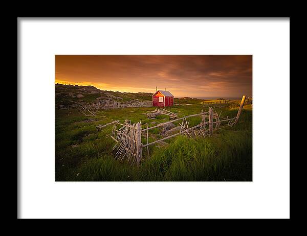 Landscape
Red Framed Print featuring the photograph Red Shed by Tony Xu