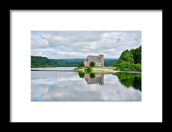 Landscape Framed Print featuring the photograph Reflecting in the reservoir by Monika Salvan