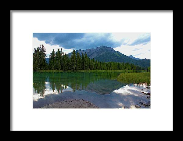 Reflection Lake Framed Print featuring the photograph Reflection Lake by Linda Sannuti