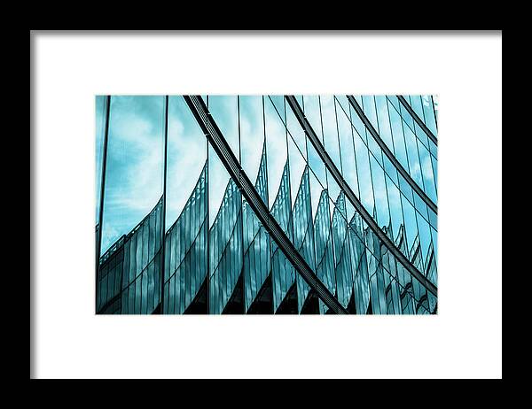 Berlin Framed Print featuring the photograph Reflections In A Modern Glass Facade by Ingo Jezierski