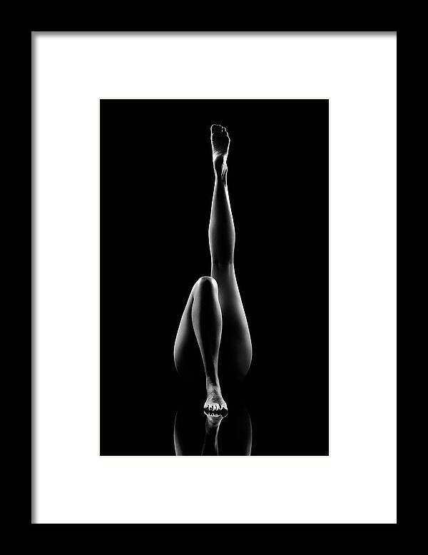Woman Framed Print featuring the photograph Reflections of D'nell 7 by Johan Swanepoel
