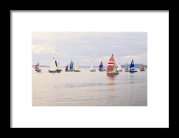 Curve Framed Print featuring the photograph Regatta by Jhorrocks