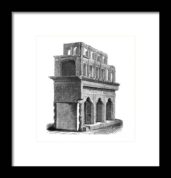 Cella Designs Framed Print featuring the drawing Remains Of The Shrine Of Edward by Print Collector