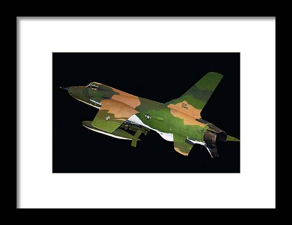 20th Century Framed Print featuring the photograph Republic F-105d Thunderchief by Millard H. Sharp