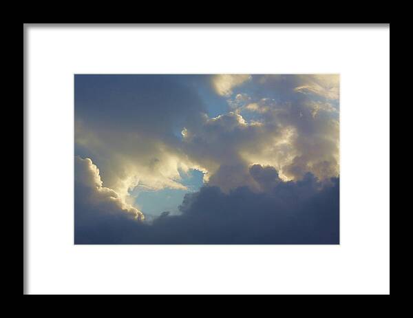Clouds Framed Print featuring the photograph Respite by Fred Bailey