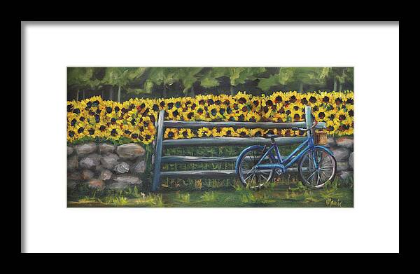 Resting At Buttonwoods Framed Print featuring the painting Resting At Buttonwoods by Marnie Bourque