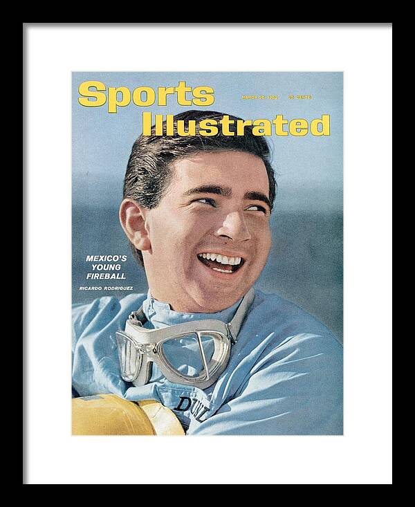Sports Illustrated Framed Print featuring the photograph Ricardo Rodriguez, 1962 Continental Three Hour Grand Sports Illustrated Cover by Sports Illustrated
