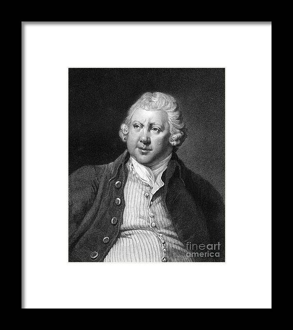Event Framed Print featuring the drawing Richard Arkwright, 18th Century British by Print Collector