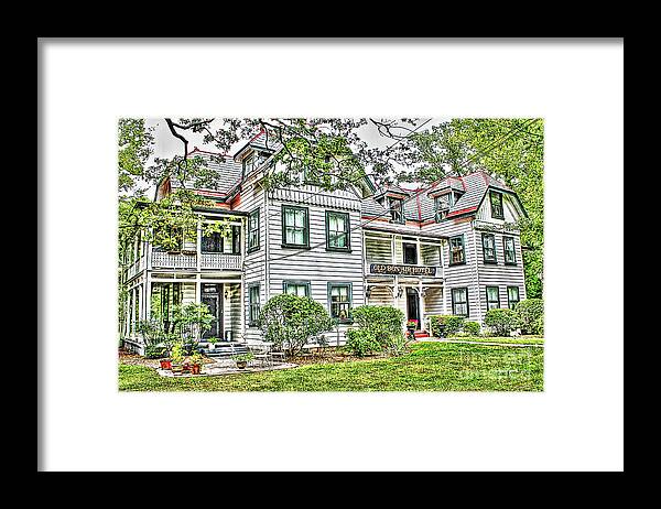 Richmond Art Framed Print featuring the photograph Richmond VA Virginia - Old Bon Air Hotel by Dave Lynch