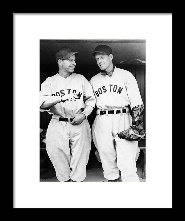 Plan Framed Print featuring the photograph Rick And Wes Ferrell Of The Red Sox by Fpg