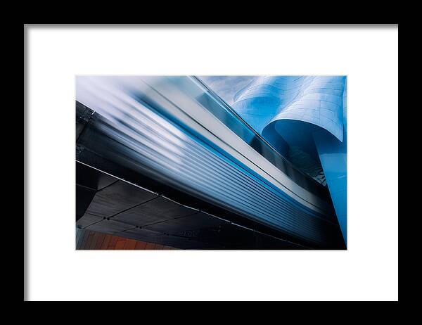 Architecture Framed Print featuring the photograph Ride To The Future by Dani Bs.