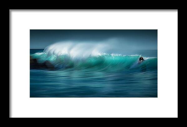 Wave Framed Print featuring the photograph Riding The Wave by Paolo Lazzarotti