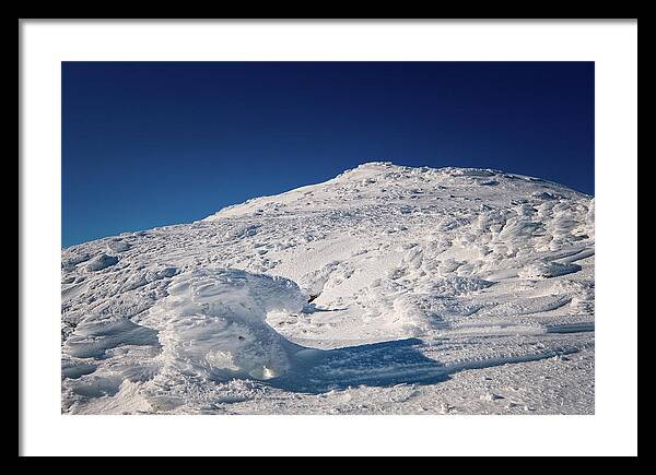 New Hampshire Framed Print featuring the photograph Rime and Snow, and Mountain Trolls. by Jeff Sinon