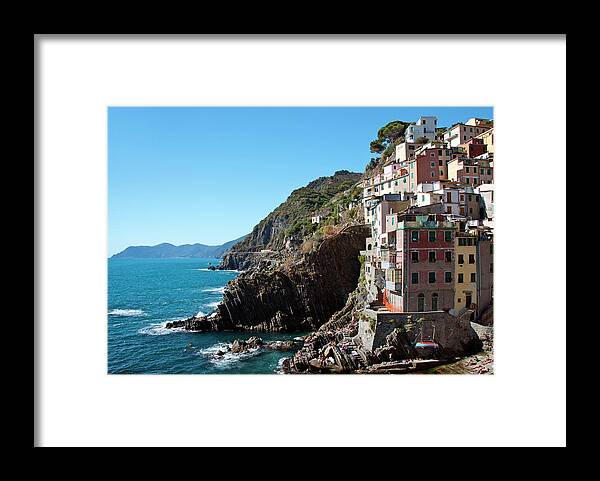Outdoors Framed Print featuring the photograph Riomaggiore In Summer by Stefan Cioata