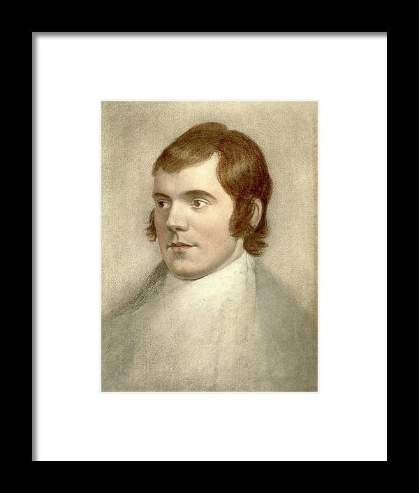 Arts Culture And Entertainment Framed Print featuring the photograph Robert Burns by Mansell Collection