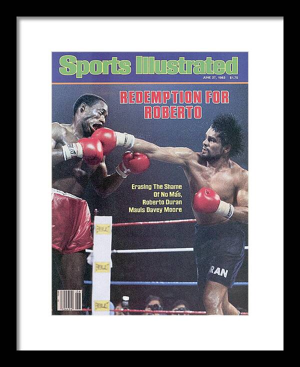 1980-1989 Framed Print featuring the photograph Roberto Duran, 1983 Wba Middleweight Title Sports Illustrated Cover by Sports Illustrated