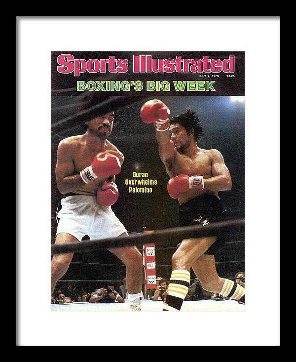 Magazine Cover Framed Print featuring the photograph Roberto Duran, Welterweight Boxing Sports Illustrated Cover by Sports Illustrated