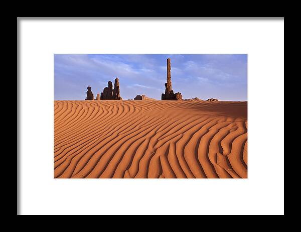 Scenics Framed Print featuring the photograph Rock Formations In Monument Valley by Jeremy Woodhouse
