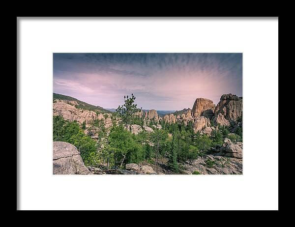 Rock Scaling Framed Print featuring the photograph Rock Scaling Black Hills by Chris Spencer