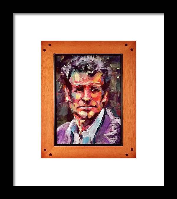 Painting Framed Print featuring the painting Rockford by Les Leffingwell