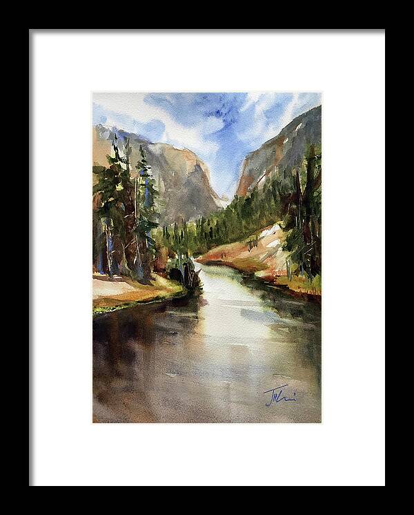 Colorado Framed Print featuring the painting Rocky Mountain High by Judith Levins