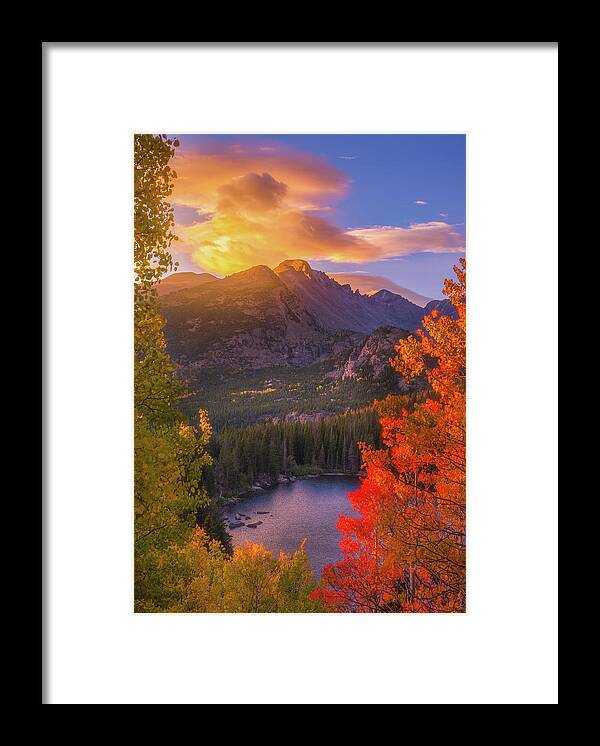 Rocky Mountains Framed Print featuring the photograph Rocky Mountain Sunrise by Darren White