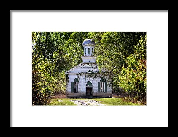 Church Framed Print featuring the photograph Rodney Baptist Church by Susan Rissi Tregoning