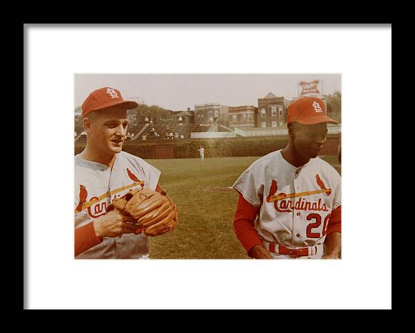 Roger Maris and Lou Brock St Louis Cardinals Framed Print by Billy Grace -  Pixels