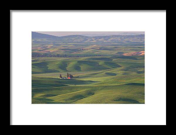 Scenics Framed Print featuring the photograph Rolling Prairie by Imaginegolf