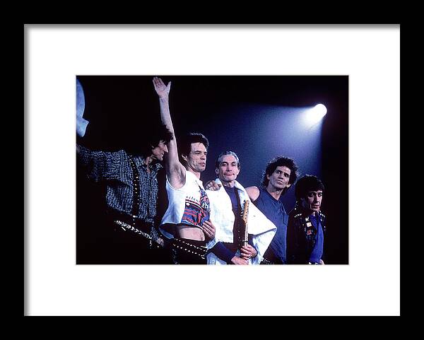 09/29/05 Framed Print featuring the photograph Rolling Stones On 'Steel Wheels' Tour by Dmi