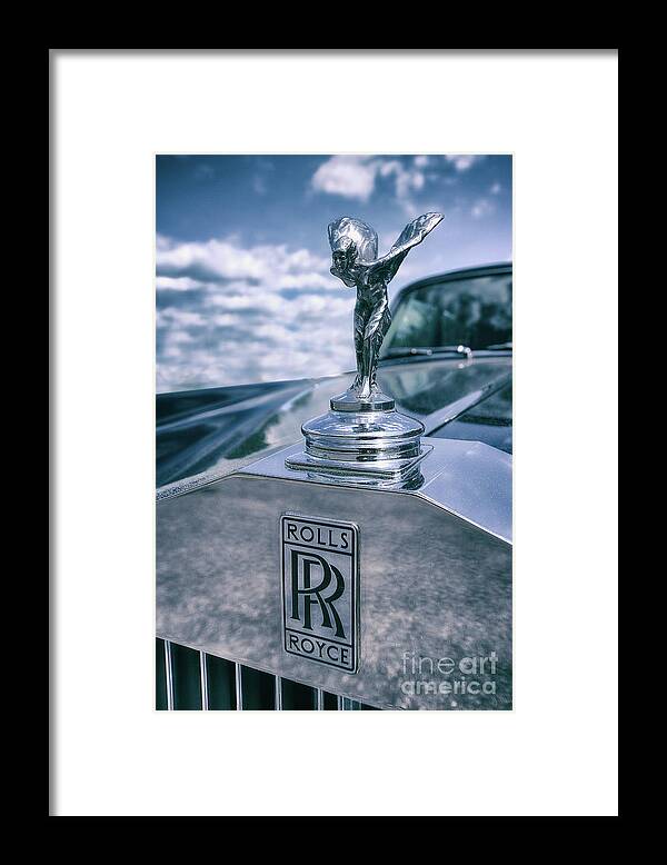 Rolls Royce Mascot Rolls Royce Emblem Framed Print featuring the photograph Rolls Royce mascot by Arttography LLC