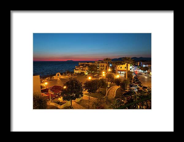 Old Town Framed Print featuring the photograph Romantic Resort Town On The Tyrrenian by Stuart Mccall