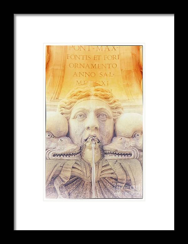 Fountains Framed Print featuring the photograph Rome 5 by Becqi Sherman