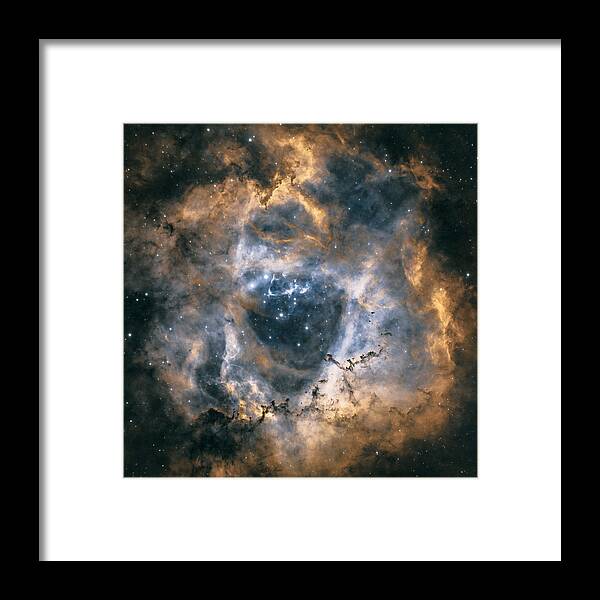 Rosettenebula Framed Print featuring the photograph Rosette Nebula by Magnus Renmyr