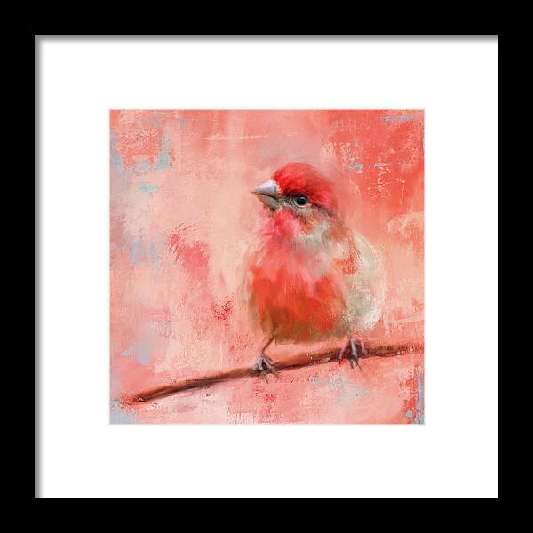 Colorful Framed Print featuring the painting Rosey Cheeks by Jai Johnson