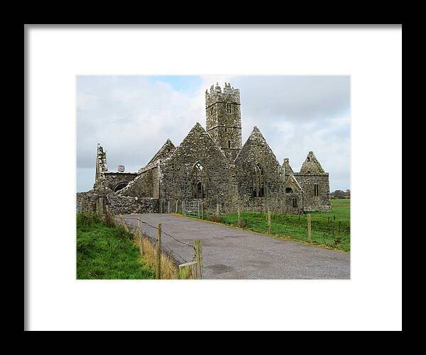 Ross Errilly Friary Framed Print featuring the photograph Ross Errilly Friary by Vicky Edgerly
